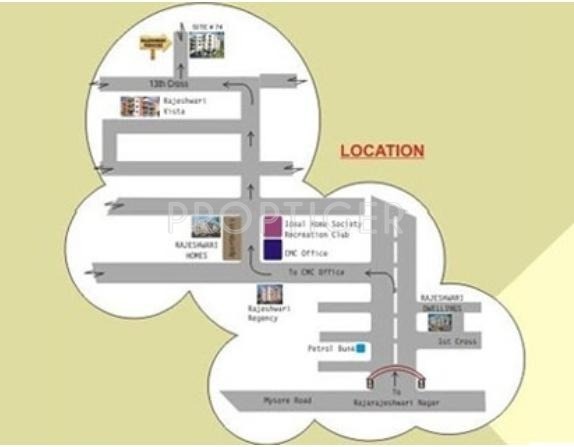 Mehta Engineers Rajeshwari Paradise Location Plan