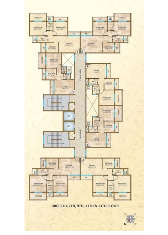  blue crest Tower A Cluster Plan