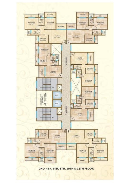  blue crest Tower A Cluster Plan