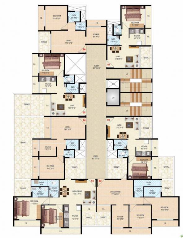 bliss Tower A Cluster Plan