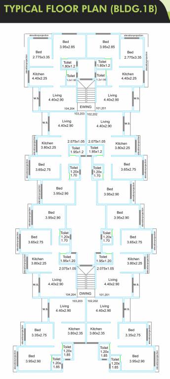  kartikya park 2 Tower A Cluster Plan