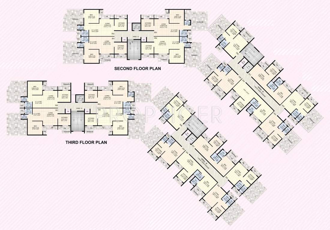  rose garden Images for Cluster Plan of K W Rose Garden
