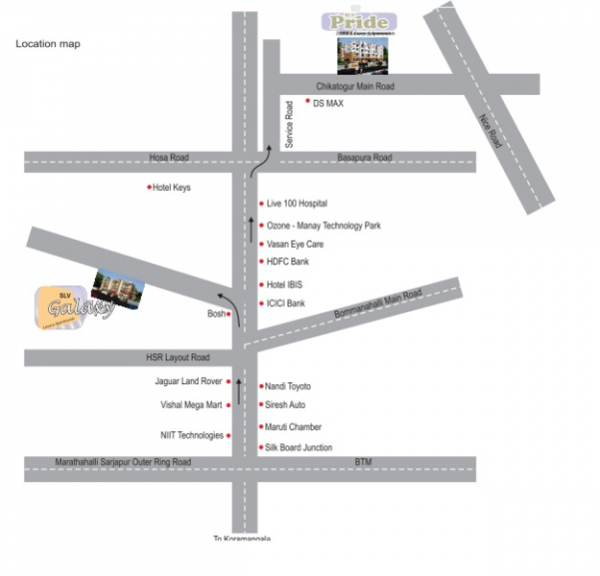  galaxy Location Plan