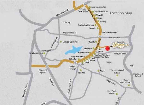  pranavas-bsr-gitaaar Location Plan