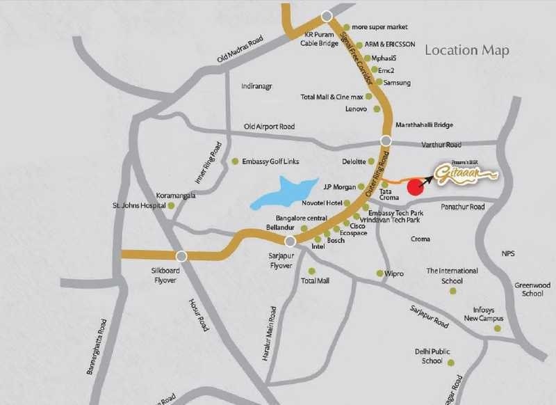 pranavas bsr gitaaar Location Plan