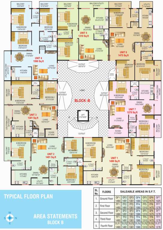  embassy 3 Cluster Plan