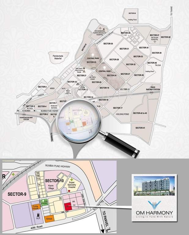  om harmony Images for Location Plan of Shree Balaji Om Harmony