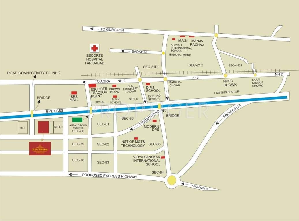  faridabad eye Images for Location Plan of Ansal Faridabad Eye
