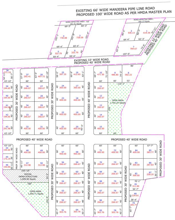  gachibowli jewel county Layout Plan