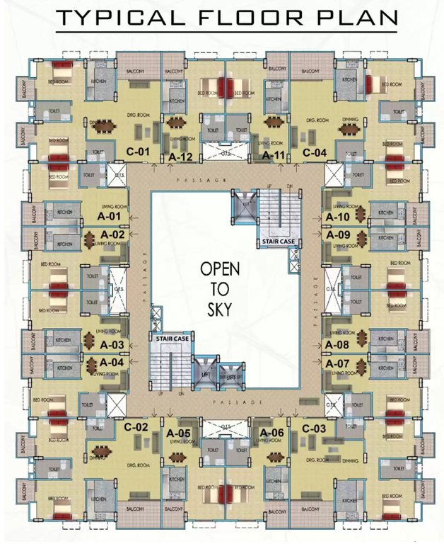 the citadel Typical Cluster Plan