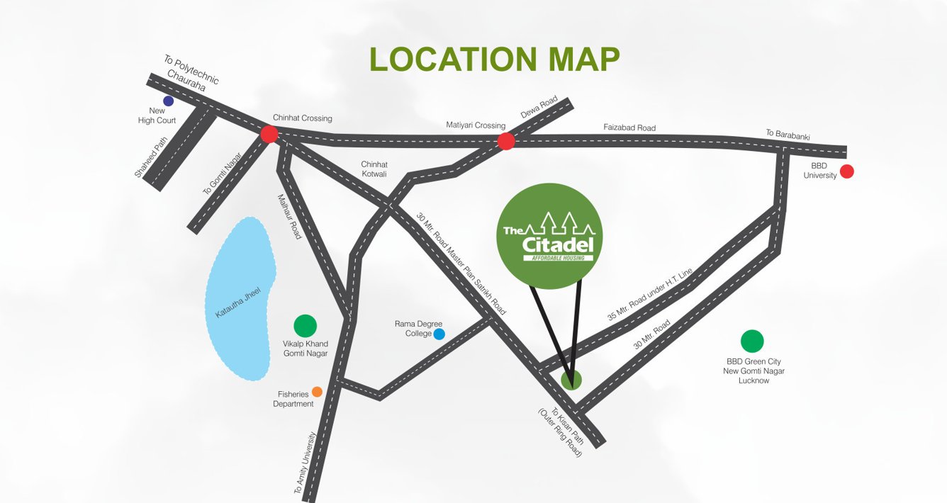 the citadel Location Plan