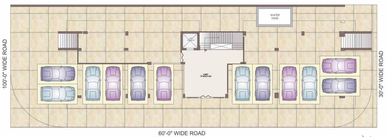  the glare A Cluster Plan for ground Floor