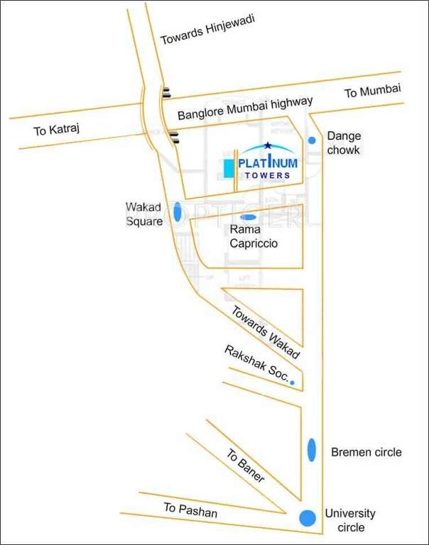 platinum towers Images for Location Plan of Kishor Platinum Towers