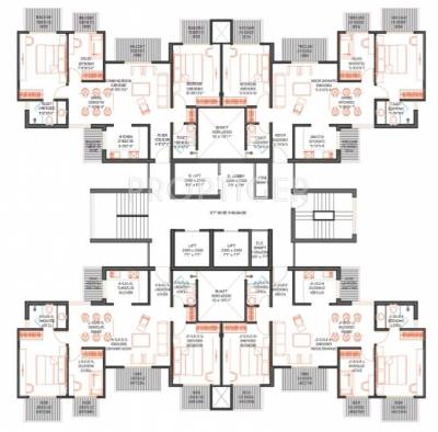 Tower A Cluster Plan green-arch Tower A Cluster Plan
