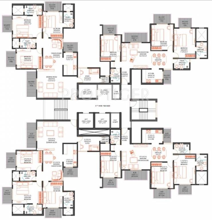  green arch Tower A Cluster Plan