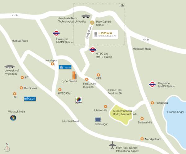  bellezza-sky-villas Location Plan