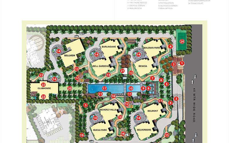  bellezza sky villas Master Plan