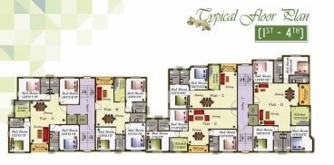 aishwarya gardens Tower A Cluster Plan