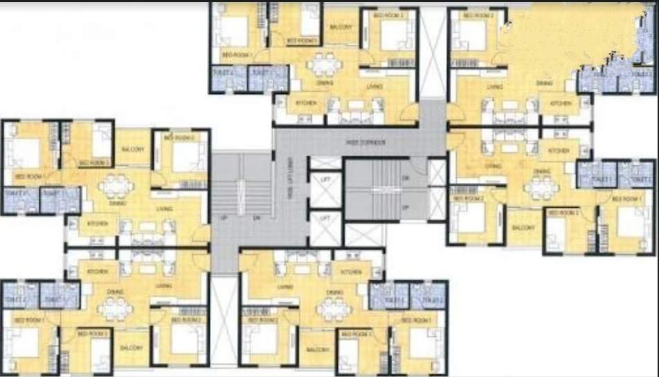  houshing complex Cluster Plan