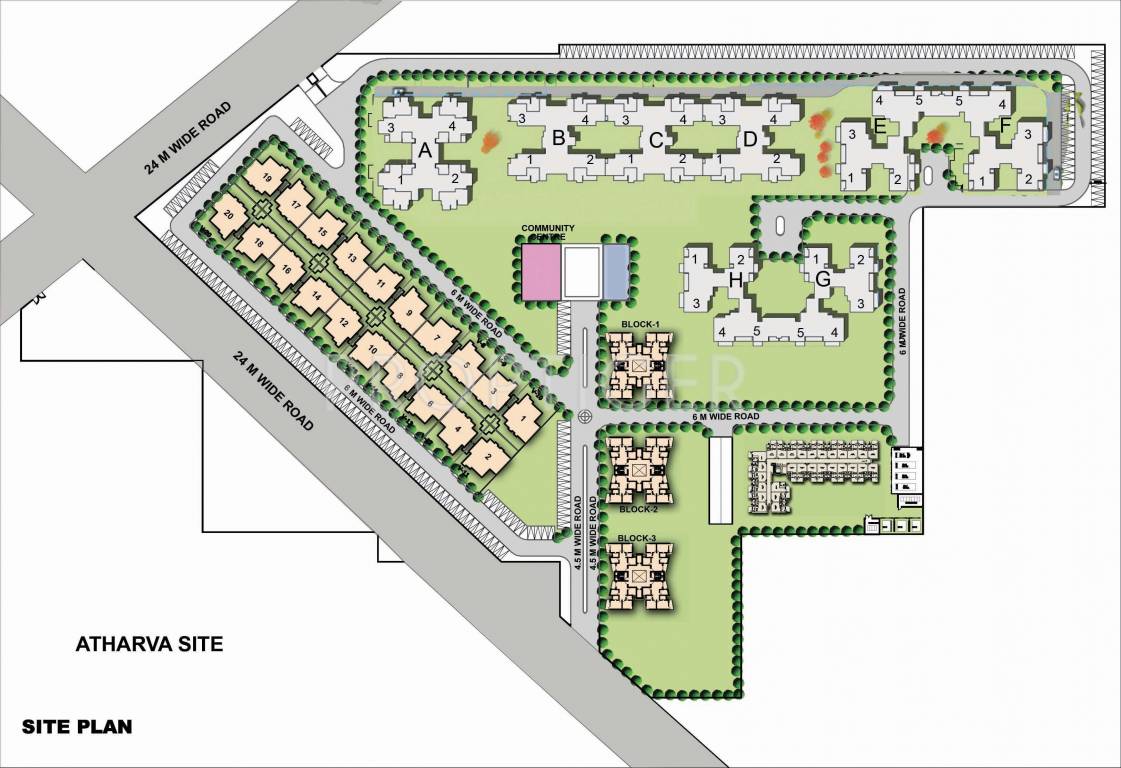  atharva Images for Layout Plan of Raheja Atharva