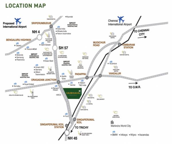 vaibhava-oragadam Location Plan