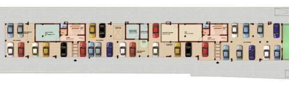  opulence apartment Cluster Plan