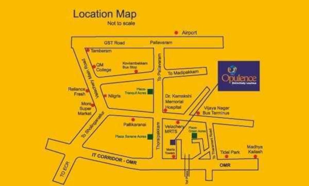  opulence apartment Location Plan