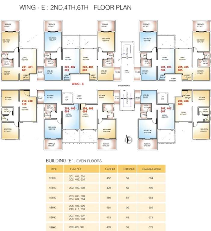  valley phase 2 E Cluster Plan from 2nd, 4rth, 6th Floor