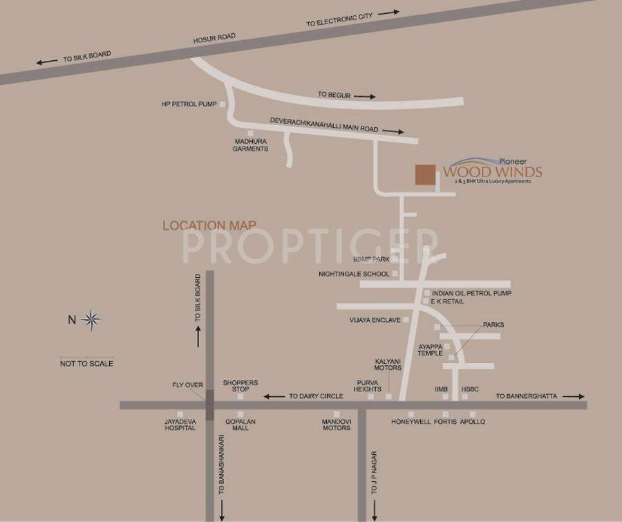  wood winds Images for Location Plan of Pioneer Developers Wood Winds