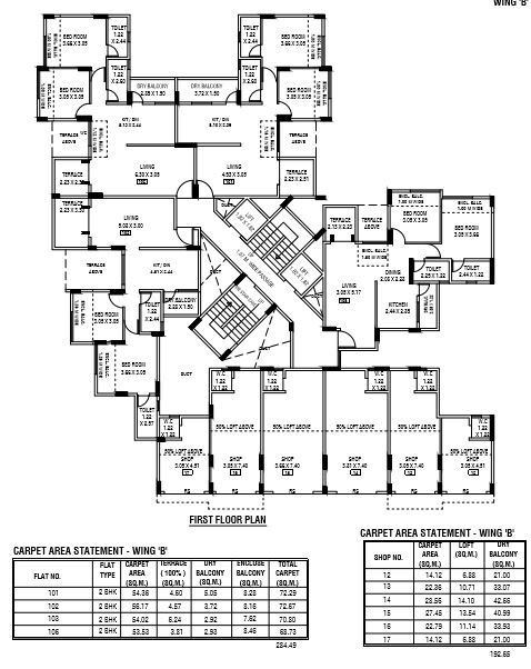 whistling winds Tower A Cluster Plan