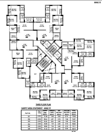 whistling winds Tower A Cluster Plan