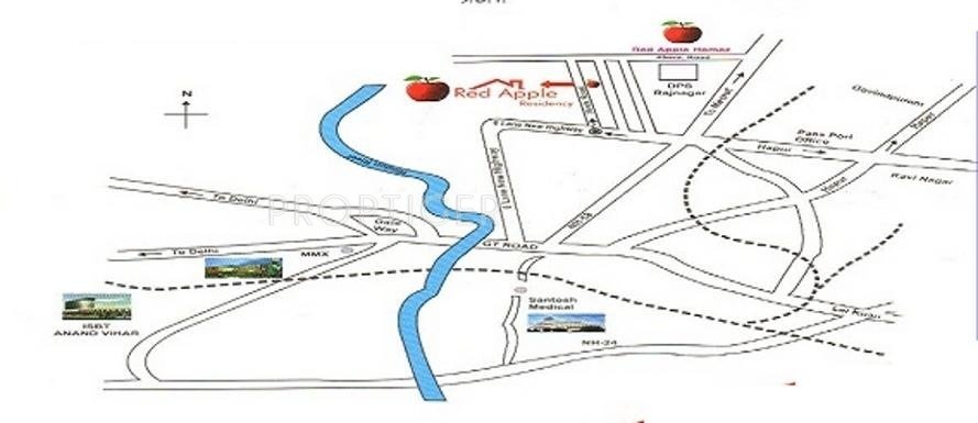 Images for Location Plan of Manju Red Apple residency