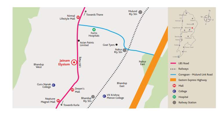  jainam elysium Location Plan