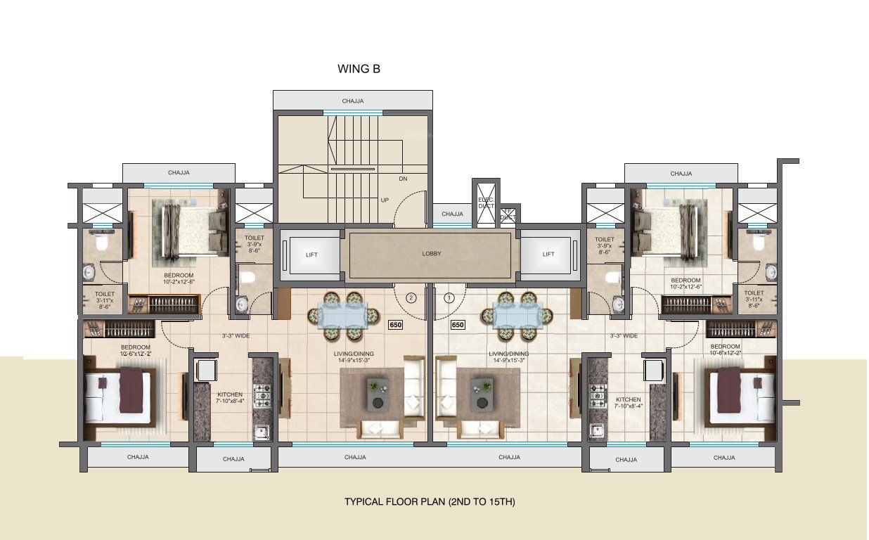  prathmesh darshan Tower A Cluster Plan