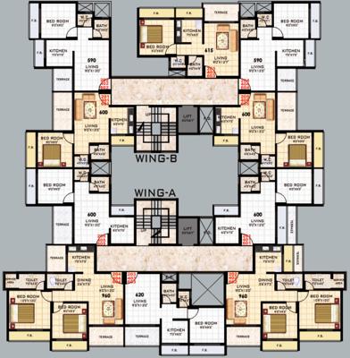  kalash Images for Cluster Plan of KD Kalash