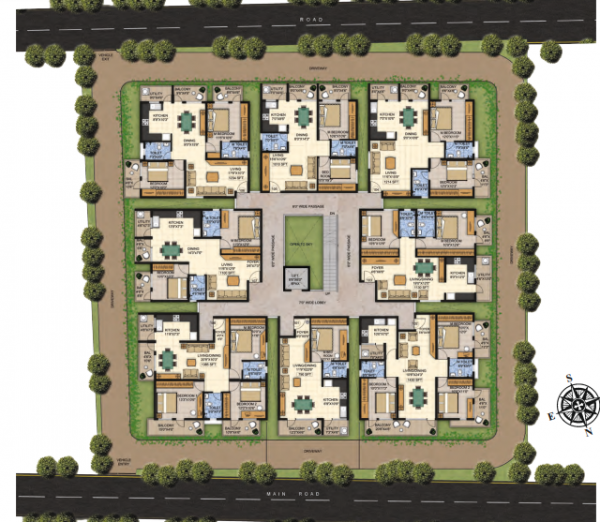  sapphire Tower A Cluster Plan