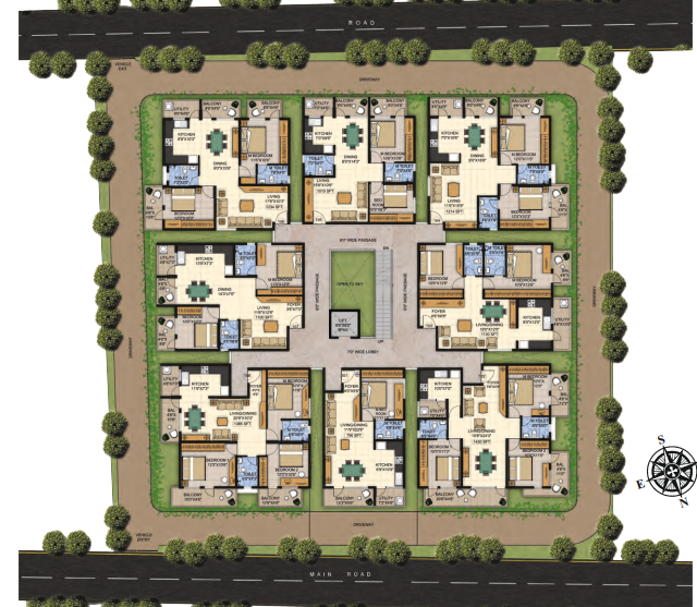 sapphire Tower A Cluster Plan