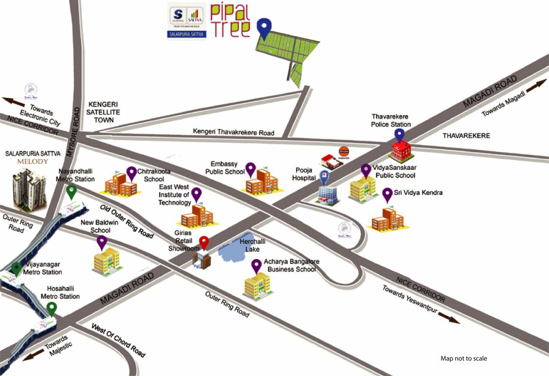 sattva pipal tree Location Plan