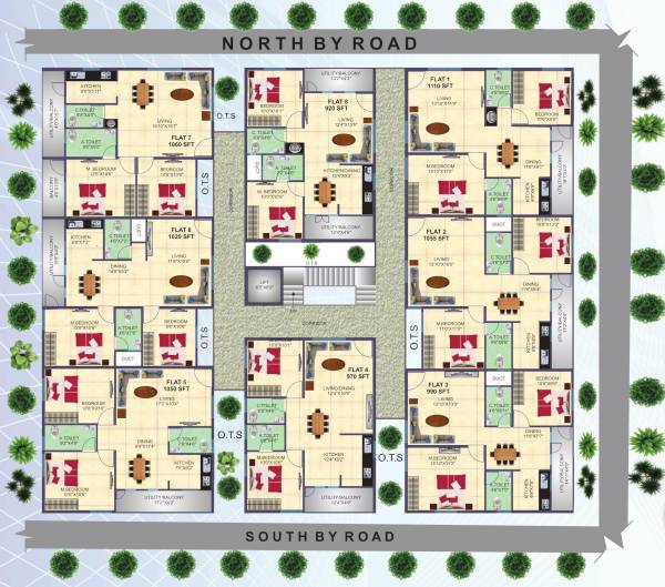  sai-ashirwaadh-lake-view Tower A Cluster Plan