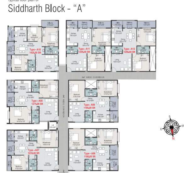  arna meadows Tower A Cluster Plan