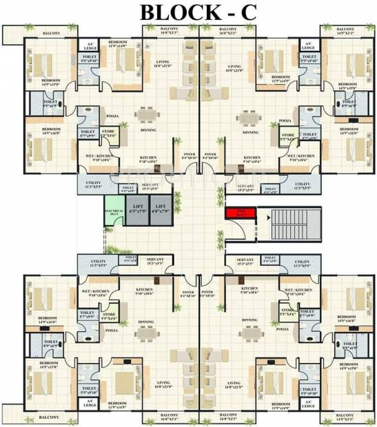 Images for Cluster Plan of NR Orchid Gardenia