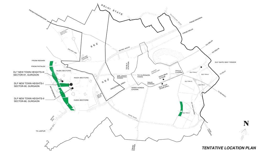  new town heights 2 Location Plan