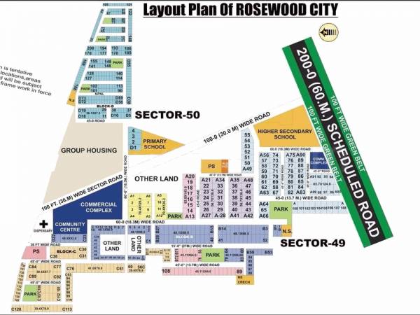  rosewood-city Layout Plan