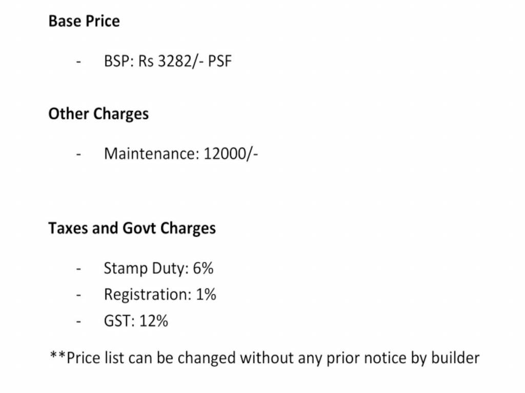 residency Down Payment Payment Plan