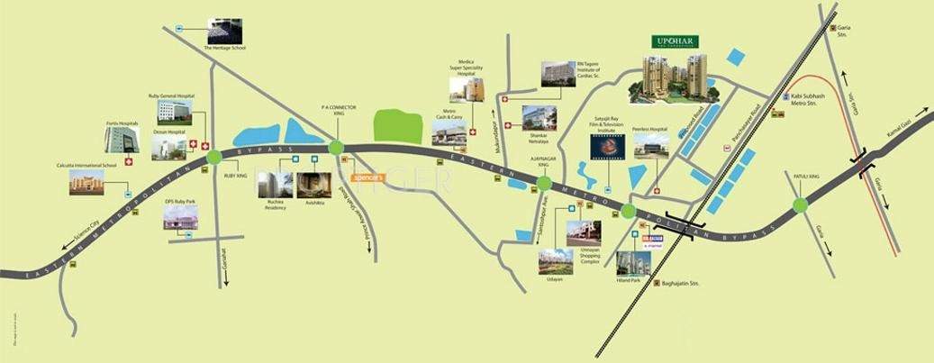  upohar Images for Location Plan of Ambuja Neotia Upohar