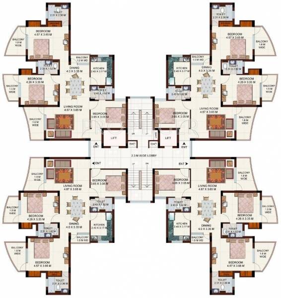  tanushree Elegance Cluster Plan