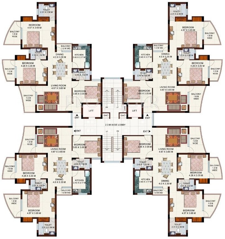 tanushree Elegance Cluster Plan