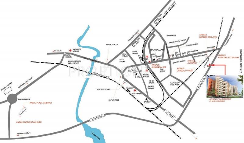  tanushree Images for Location Plan of Ansal Tanushree