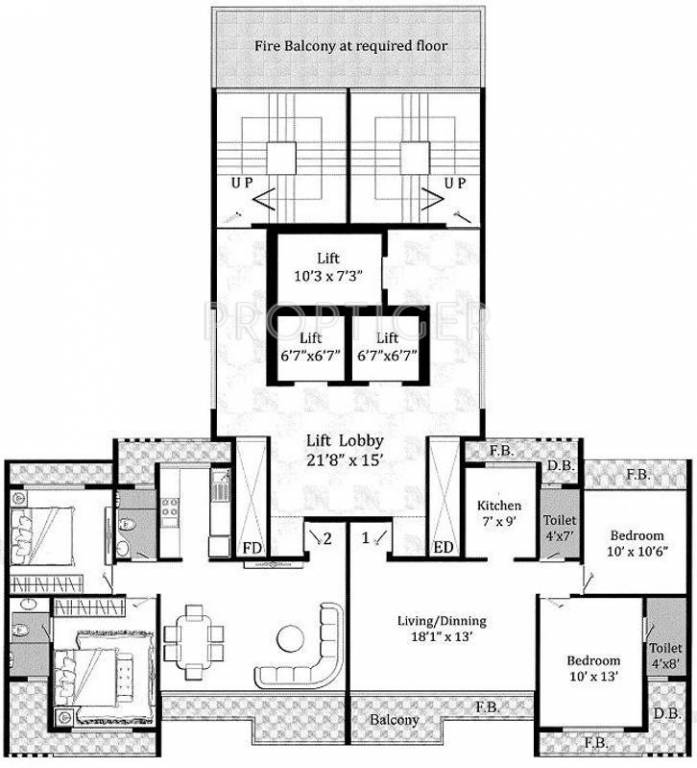  eleganza Wing A Cluster Plan