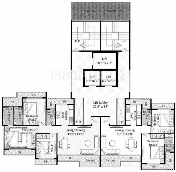  eleganza Wing B Cluster Plan